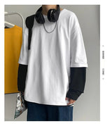 Sadcore Vintage print – Autumn Mens Casual Long Sleeve T Shirt Plus Size Sweatshirts