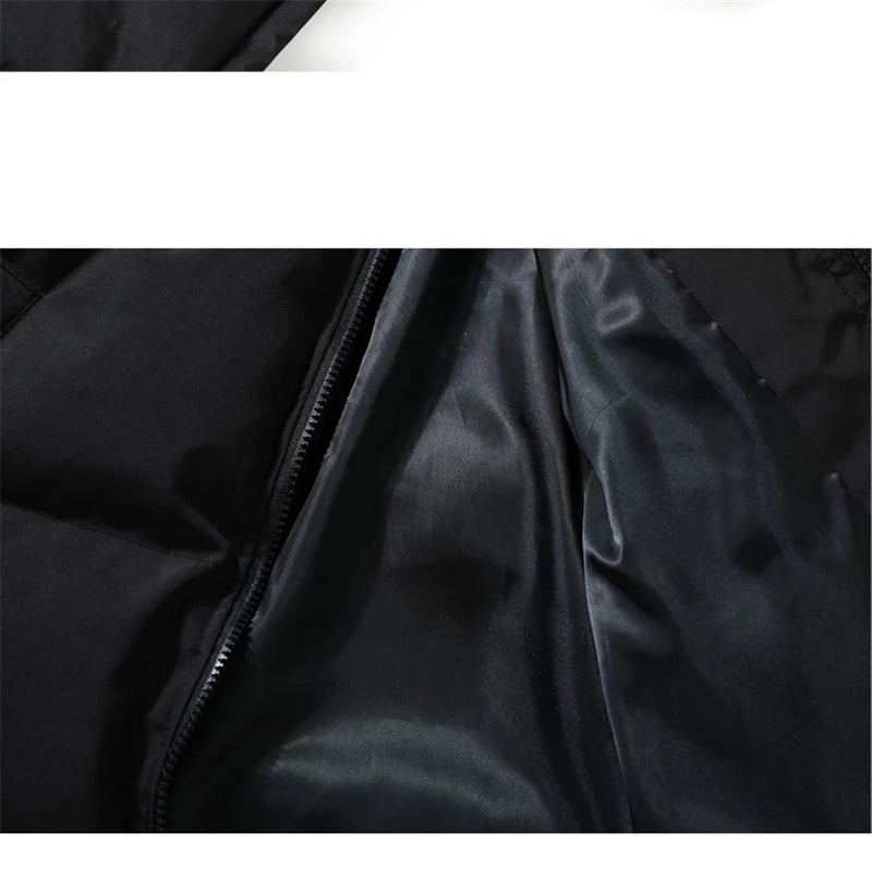 Devil Horn Hooded Jacket Parka with Bag 2023 Winter Streetwear Thick Warm Bubble Padded Coats Harajuku Casual Puffer Jackets