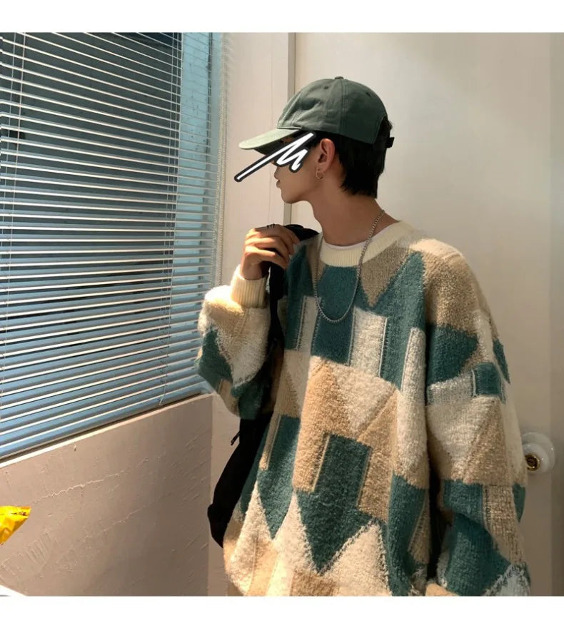 retro street knitwear, high-street look, trendy streetwear apparel for men and women
