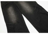 hip hop american trend retro straight leg washed denim jeans spring and autumn high street couple loose wide leg casual pants unique jeans style 625