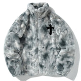 300c4e streetwear style essential high image casual urban mens-rabbit-fur-jacket-coats-hip-hop-cross-letters-winter-fleece-jacket-streetwear-casual-harajuku-coat-zip-up-fashion-outwear material print style unisex premium hop everyday fit hip design fashion oversized graphic - quality wear streetwear design ID 567c9