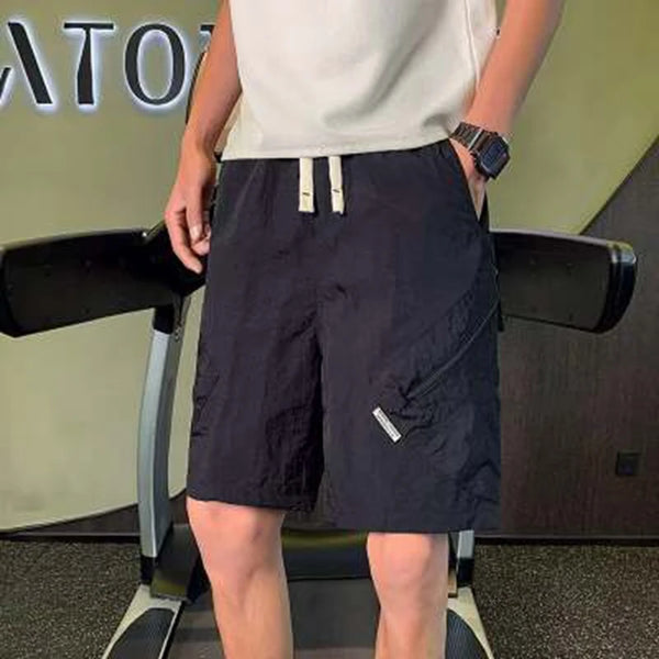 retro mens zip pocket cargo shorts loose straight outdoor casual shorts five point pants male quick dry cargo shorts summer new combat utility trousers