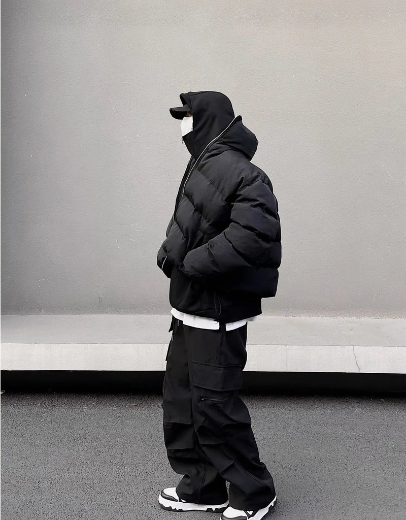 fashion loose streetwear cargo pant unisex casual multi pocket wide legs drewstring trousers hip hop joggers mens baggy pants unique joggers style 5078