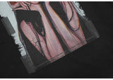 Cyberpunk Aesthetic print tee – Aolamegs Mens Oversized T Shirts Cartoon Cute Girl Graphics