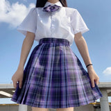 Jk Uniforms Gyaru School Uniform for Girl Student Pleated Skirt Uniform Set Women Short Sleeve Bow Tie Seifuku Japanese Style