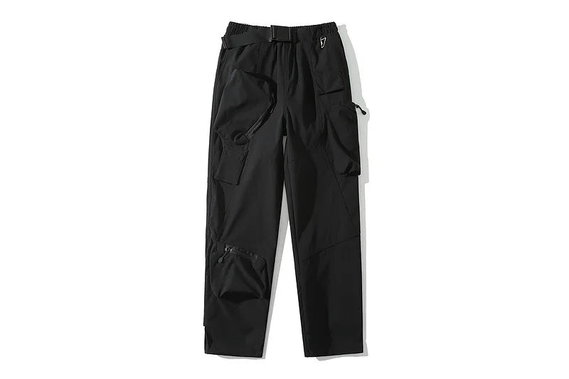 high new luxury men 2023 under my car zip up comfortable nylon workwear parkour tactical function casual pants sports cargo 484 utility cargo pants
