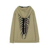 oversized knit pullover, fall/winter fashion, soft knit pullover with flame design, y2k fashion statement