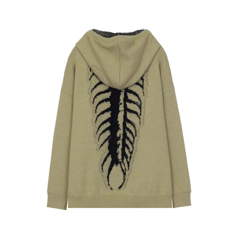 oversized knit pullover, fall/winter fashion, soft knit pullover with flame design, y2k fashion statement