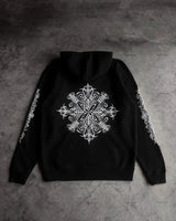 grunge knit sweater with heavyweight fabric, layered urban look for cold weather, street fashion menswear trend for seasonal 