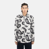 24ss New Retro Vintage Digital direct spray Cashew flower print High-Street Casual long sleeved shirt