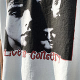 sadcore aesthetic print tee featuring vintage retro band tee kurt cobain the replacements limited high street rock band t shirts cotton short sleeve