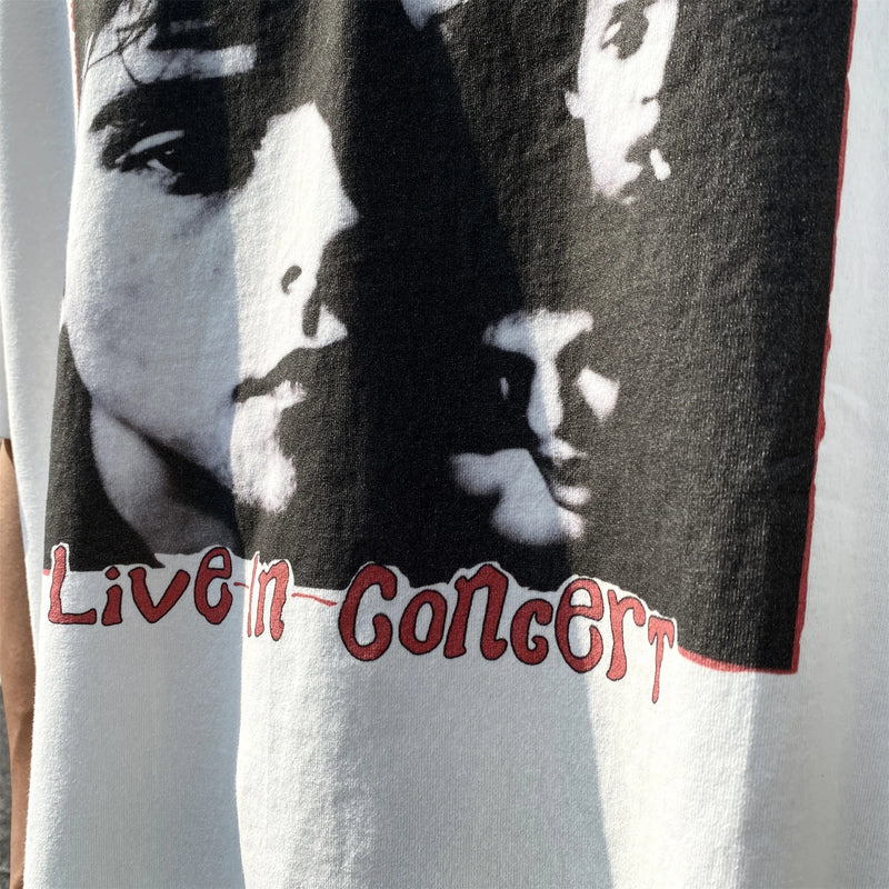 sadcore aesthetic print tee featuring vintage retro band tee kurt cobain the replacements limited high street rock band t shirts cotton short sleeve