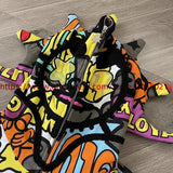 Towel Embroidered Cartoon Camouflage Glo Gang The Glory Full Zip Hoodi