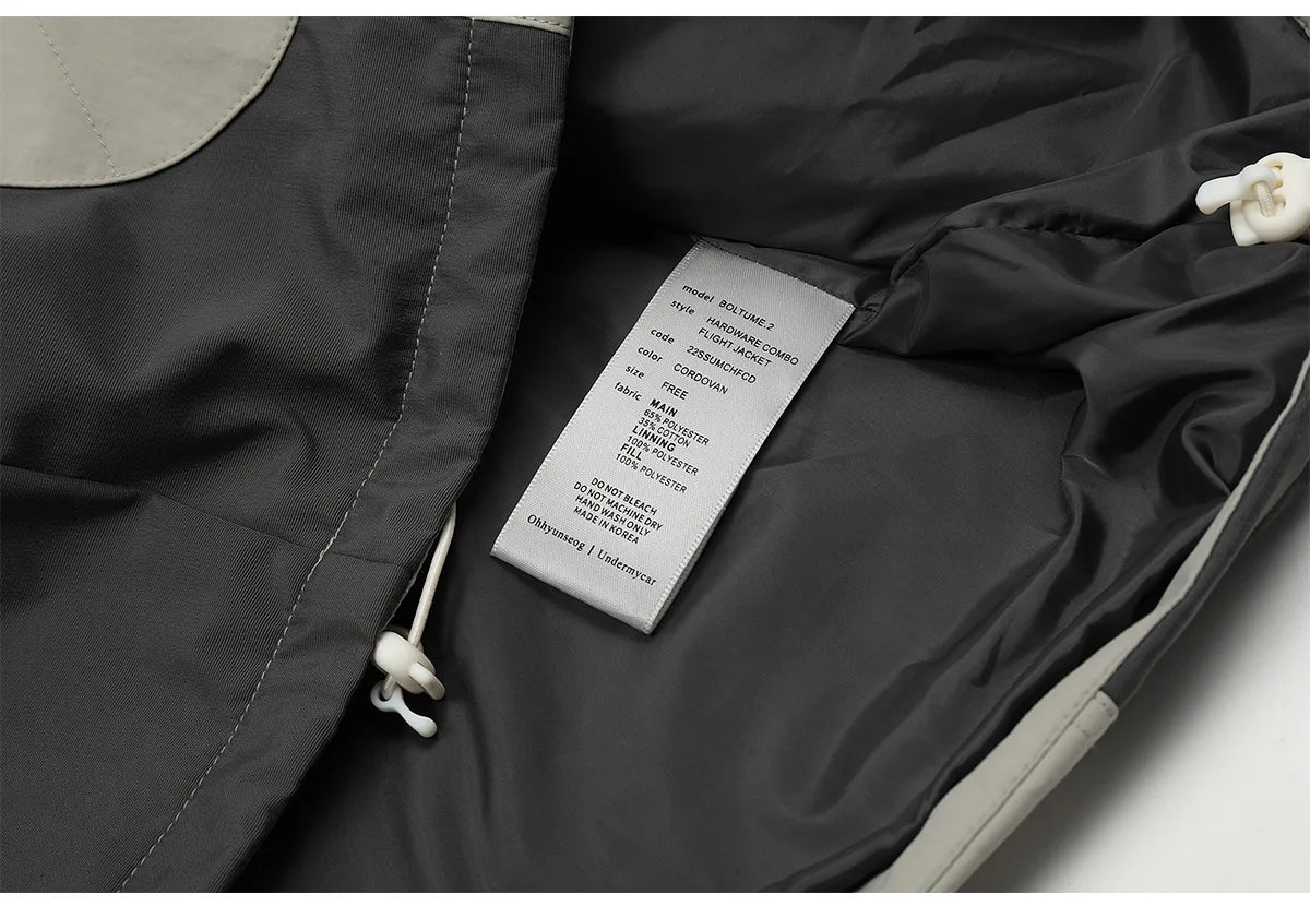 New 2023 Mens Undermycar Armor zipper Parkas Windproof hooded Jacket Tatting Multiple pockets outdoor Wear size 1 2 3 #412