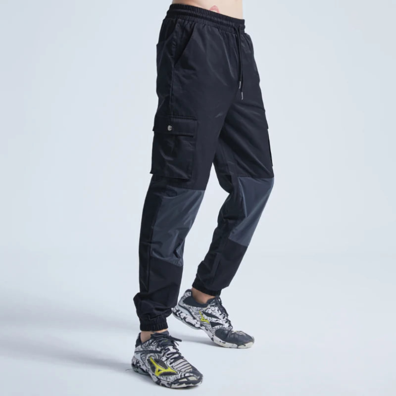 rainbowtouches patchwork men drawstring casual harajuku pants oversize sport streetwear jogging sportswear mens tracksuits unique default style 271