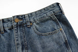 mens blue baggy jeans irregular patchwork streetwear hip hop loose jeans trousers male luxury designer denim pants unique jeans style 383