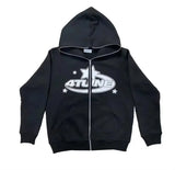 Y2K Autumn Winter Female Hoodie Letter Long Sleeve Sweatshirts Gothic