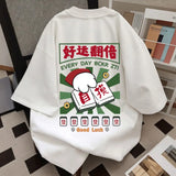 Harajuku Oversized shirt – Summer New Men And Women Trendy Personalized Creative Mahjon