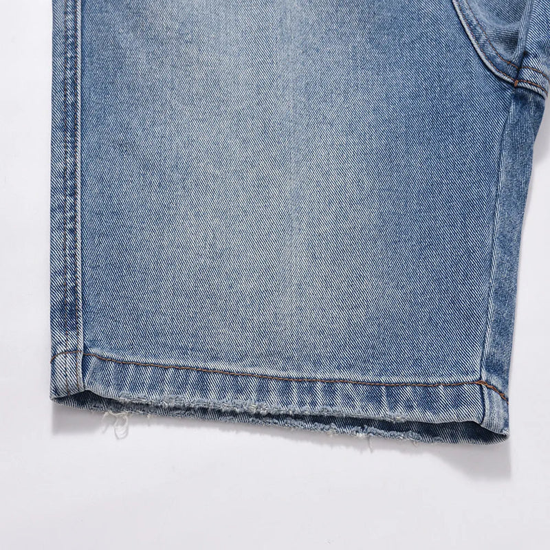 frog drift fashion street style best quality loose simple casual clothing streetwear drawstring pants jeans shorts for men women unique jeans style 370