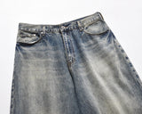 harajuku washed gradient color wide leg baggy denim trousers unisex straight loose casual jeans mens oversized cargo pants unique cargo style 1449