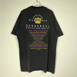 Y2K streetwear top featuring vintage retro style old school mjs eye printing high street t shirt tops