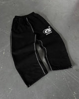 y2k street simple fashion casual sports trousers men y2k harajuku retro wide leg pants trendy brand oversized trousers women clean everyday pants