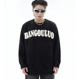 layered flame street knit, photo-ready knit, trendy urban fashion top for men, layered streetwear look