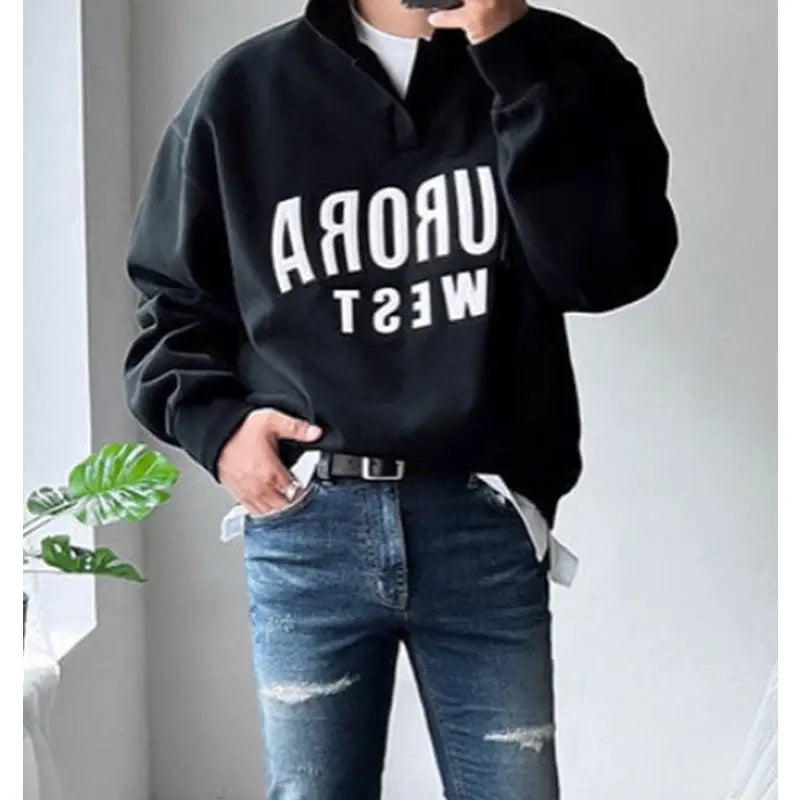 Trendy Brand Handsome American Ins Bombing Street Men Autumn Japanese High-end Y2K Street Casual Versatile Polo Shirt Top Jacket