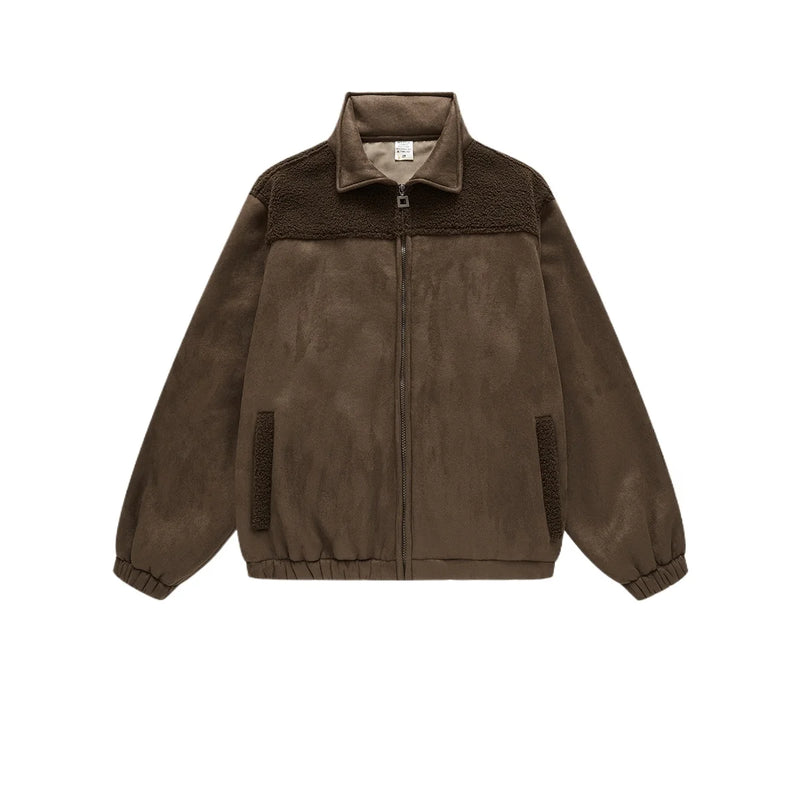 Checkered Varsity Bomber Coat Statement Piece