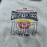 Street skate hoodie with edgy, hand-drawn tattoo graphics