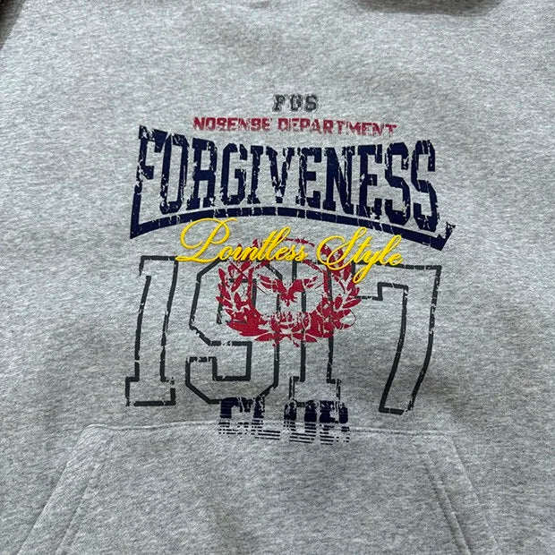 Street skate hoodie with edgy, hand-drawn tattoo graphics
