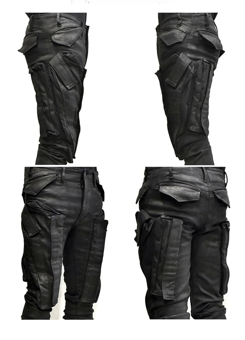 2022 multi pockets cargo pants hip hop tactical function pants casual joggers trousers streetwear unique joggers style 4532
