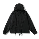 New 2023 Men Raf Technical zip-up Parka Track Zipper Casual Mess Windbreaker With Hoody Trench Jackets Coat #A06