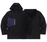 Streetwear parka zip-up quilted graffiti hooded