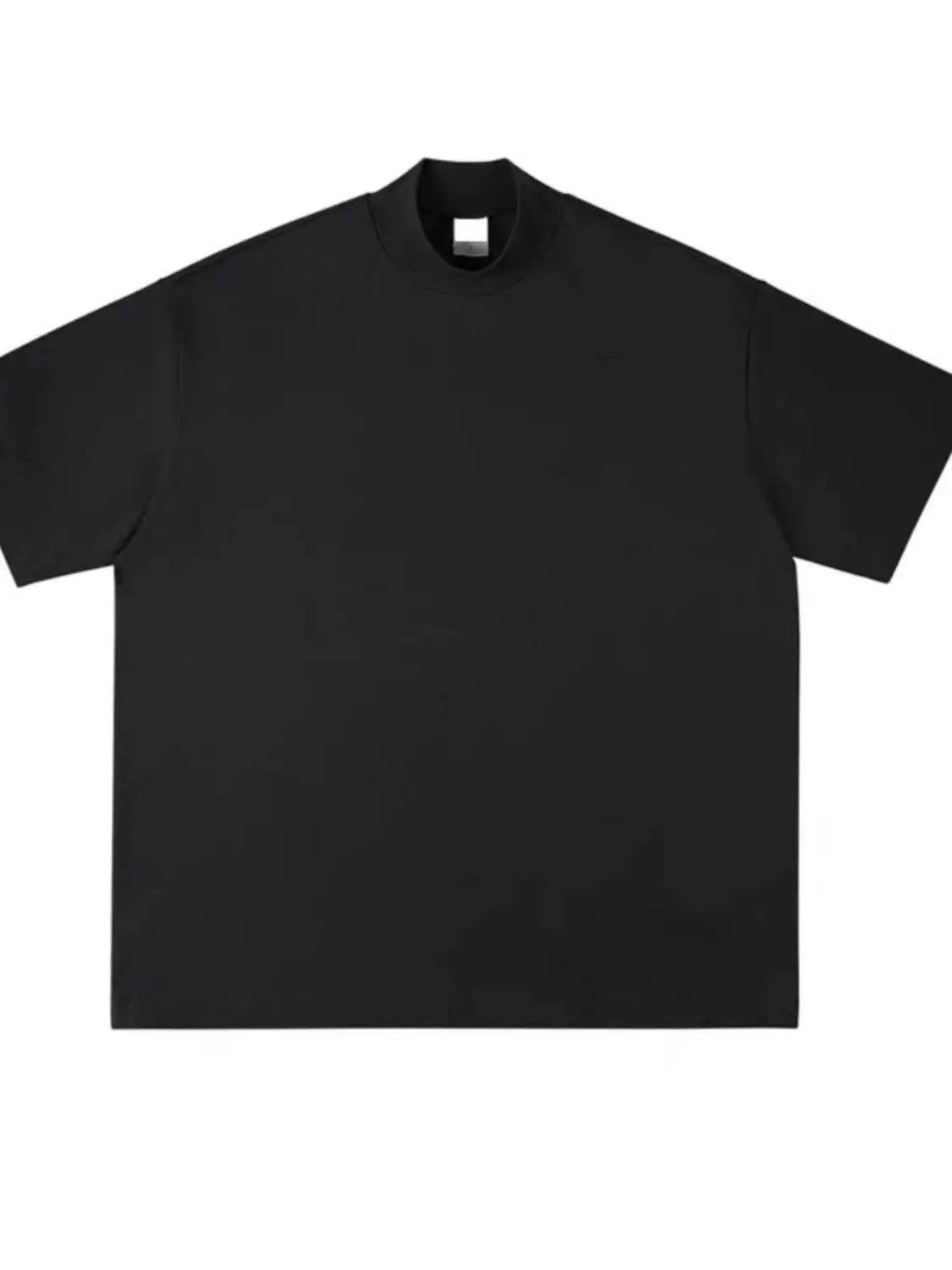 Anime Graphic tee – Korean Style Simple High End T Shirt Half Turtleneck Short S