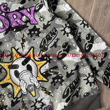 Towel Embroidered Cartoon Camouflage Glo Gang The Glory Full Zip Hoodi