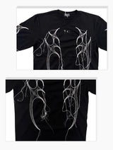 Vaporwave Fashion – New Arrival 2024 Men Thug Club Tassels T Shirts T Shirt – Edgy Streetwear for All Genders