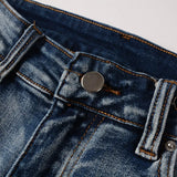 high street printed ripped holes denim jeans mens casual slim fit biker zipper trousers streetwear hip hop jean pants joggers unique joggers style 3461