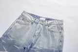 high street irregular tied dye biker jeans men denim straight jean pants 2023 motorcycle y2k trouser unisex hip hop casual pants unique jeans style 515