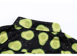Men Summer Short Sleeved Shirt Avocado Green All Over Printed Shirt Hawaiian Beach Casual Top Fresh Interesting Loose Top Unisex
