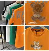 Cyberpunk Melting smiley – High Texture 2023 New Mens Fashion Letter Printed Bear Rhine