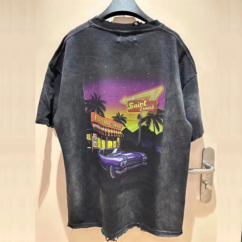 Y2K Graphic Tee – 2024Ss Saint Louis T Shirts Men Woman Good Quality Cotton Lo – Urban Streetwear for Men & Women