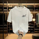 Harajuku Anime panel – Summer Mens 100 Cotton T Shirts Korean Oversized Trendy Prin