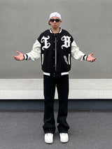 mens embroidery baseball jackets and coats casual single button patchwork hip hop streetwear warm bomber jacket outerwear nan - variant style 2d08b0 for streetwear fashion