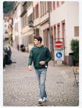 2024 New Autumn And Winter Blue Warm Fleece Fabric Sweatshirt Trendy M