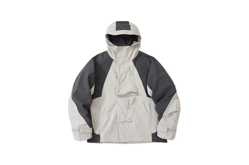 Undermycar 2023 Deconstructor Contrast Zipper Windbreaker Coat