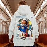 Autumn Anime Astronaut Boy Print Hoodie Sweatshirts Hombre Oversized