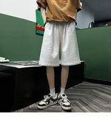 korean style niche casual shorts men summer workwear five point pants design trendy brand loose couple style retro sports pants unique shorts style 2150