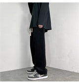 4 colors drawstring corduroy pants men fashion cotton casual pants men streetwear hip hop loose straight pants mens trousers unique default style 3755