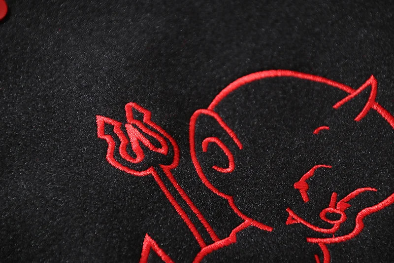 Graffiti quilted minimalist windbreaker fleece bomber